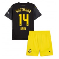 Borussia Dortmund Maximilian Beier #14 Vonkajší Detský futbalový dres 2024-25 Krátky Rukáv (+ trenírky)